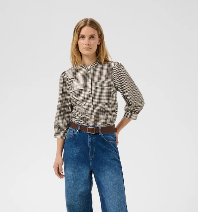 Part Two | Chinette Shirt Brown Check