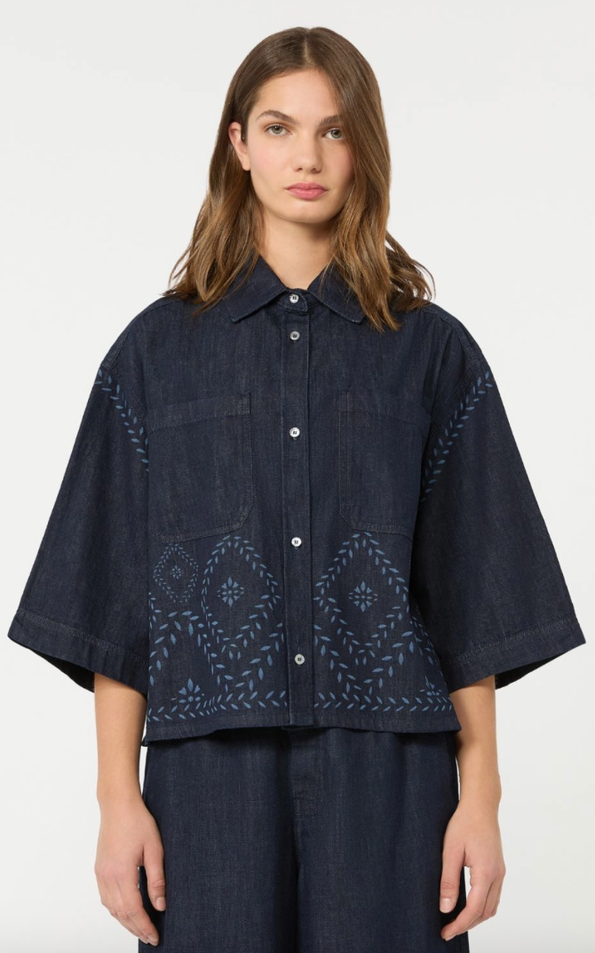 Weekend Max Mara | Alare Shirt Navy Denim