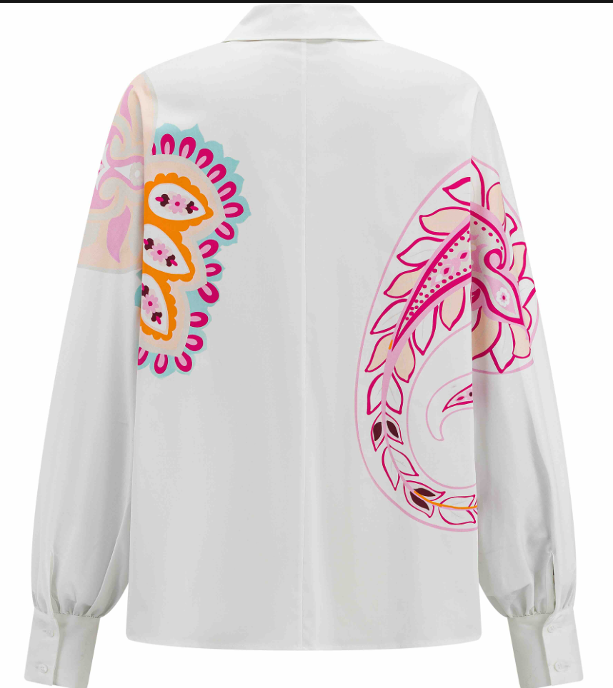 Herzens Angelegenheit | 6223 Silk Blouse Pink Multi