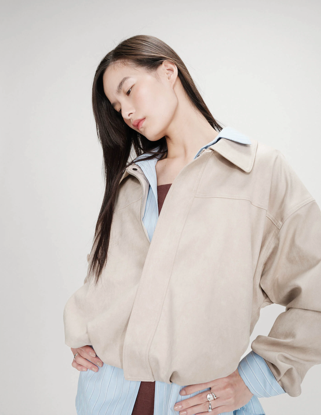 Grace &amp; Mila > Verve Jacket Grege