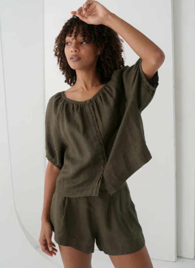 Lilly Pilly > Pia Top Khaki