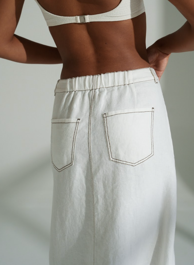 Lilly Pilly > Jax Skirt Ivory