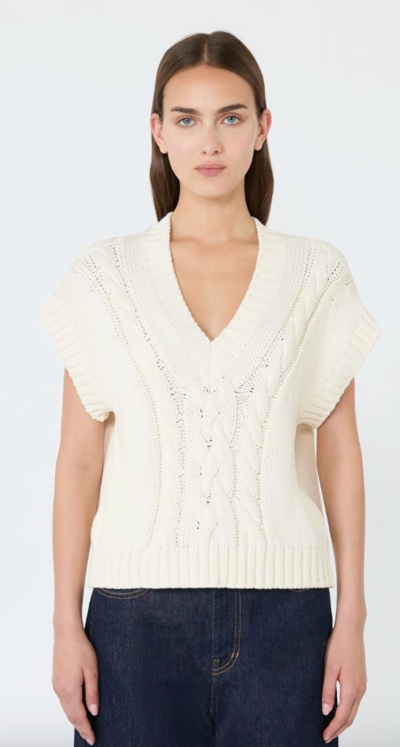 Weekend Max Mara | Pascia Waistcoat Ecru