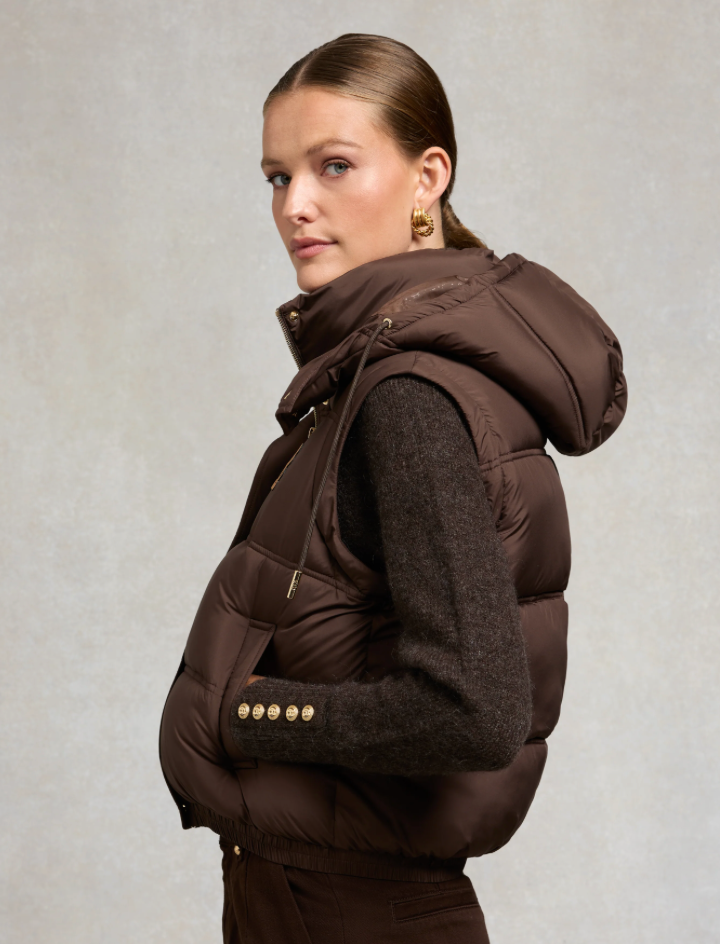 Holland Cooper | Milton Convertible Jacket Chocolate