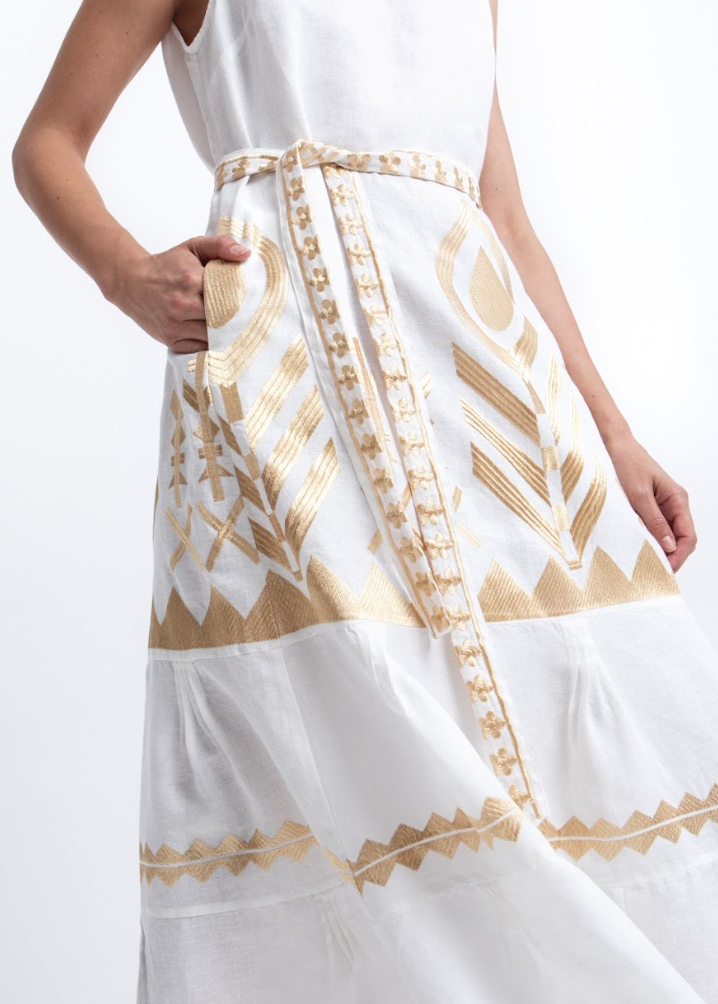 Greek Archaic > 2133168 Dress wht/gld
