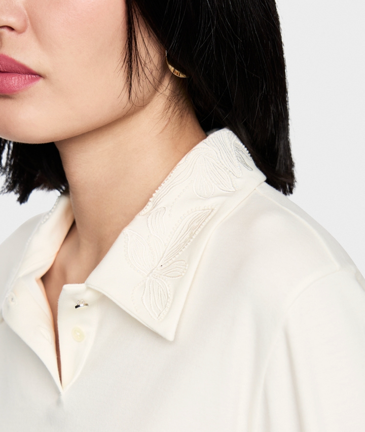 Marc Cain > AC 53.02 J29 Polo Shirt Off White