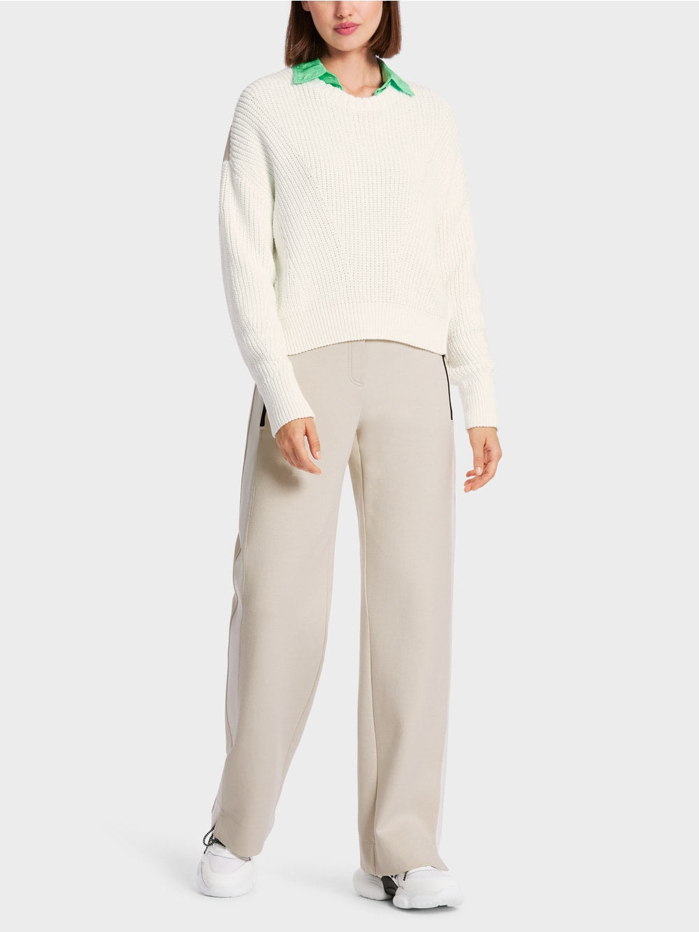 Marc Cain : WS 41.01 M04 Sweater Off White