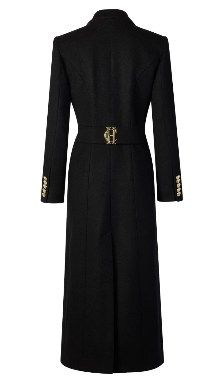 Holland Cooper | Regency Coat Full Length Soft Black