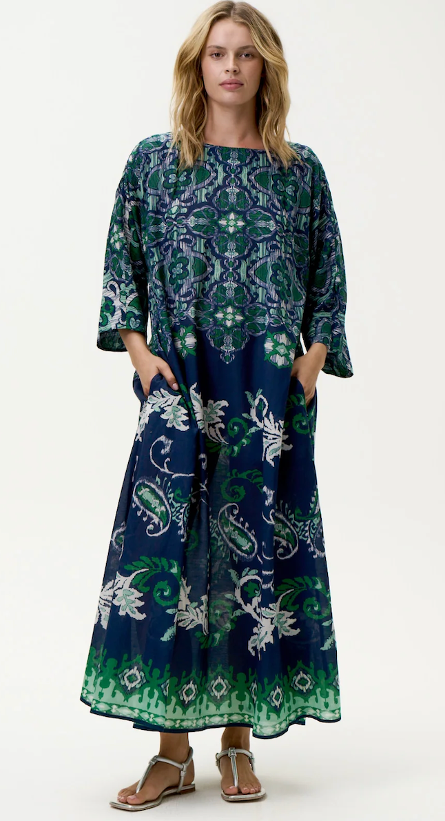 One Season > Jackie Print Navy/Green