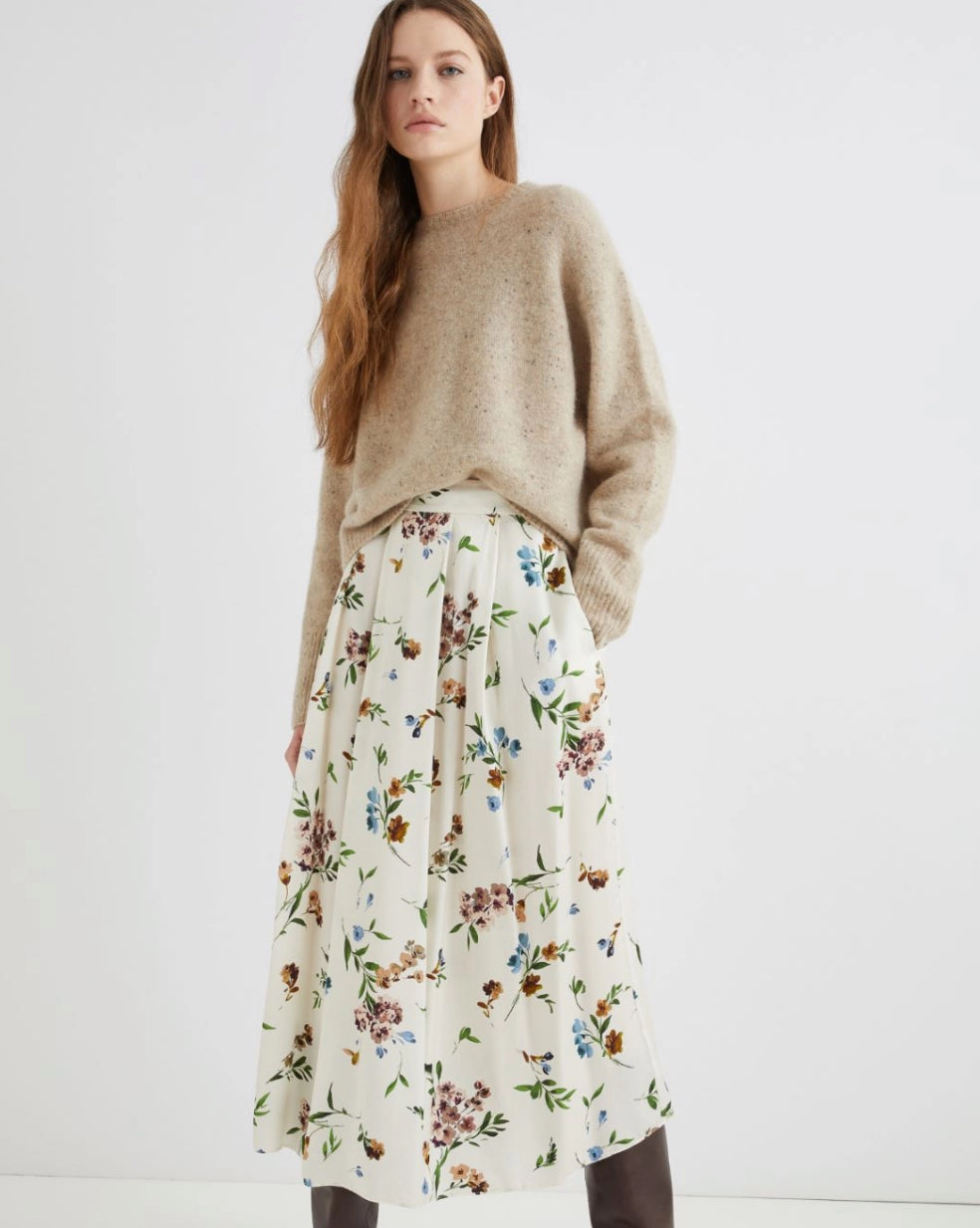 Marella \ Asiago Skirt Cream Floral