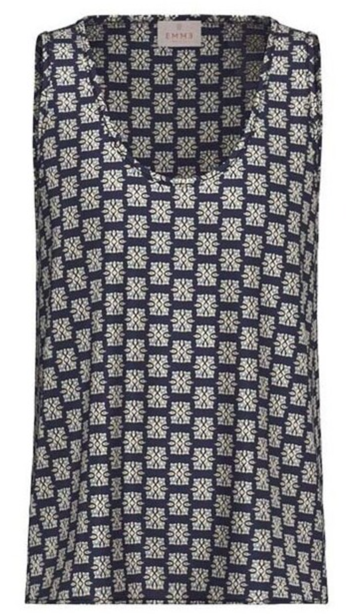 Emme > Cresta Vest Top Blue pattern