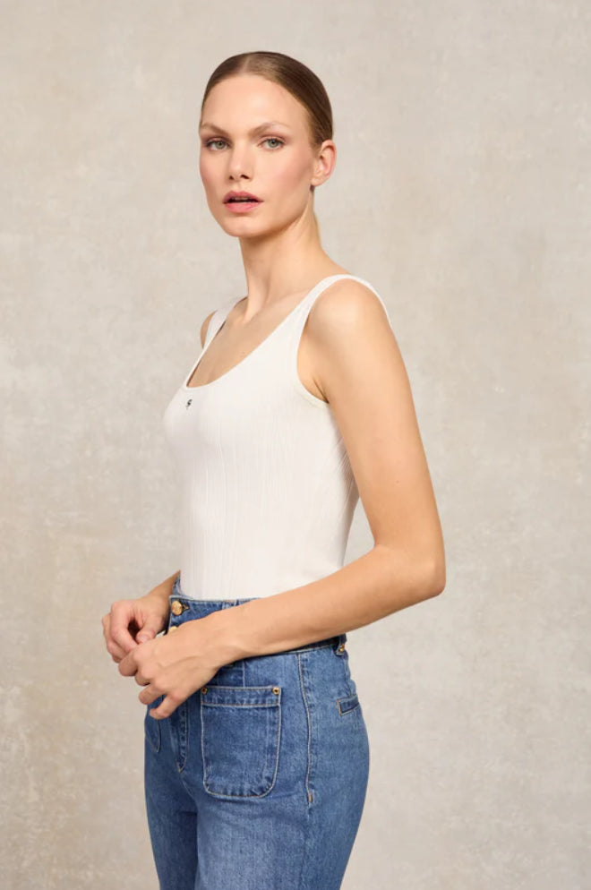 Holland Cooper > Ruby Knitted Vest Natural