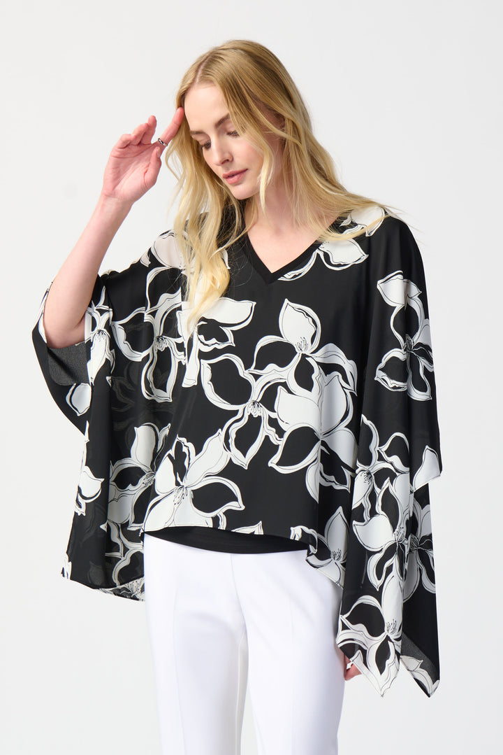 Joseph Ribkoff : Top 241170 Black/Vanilla