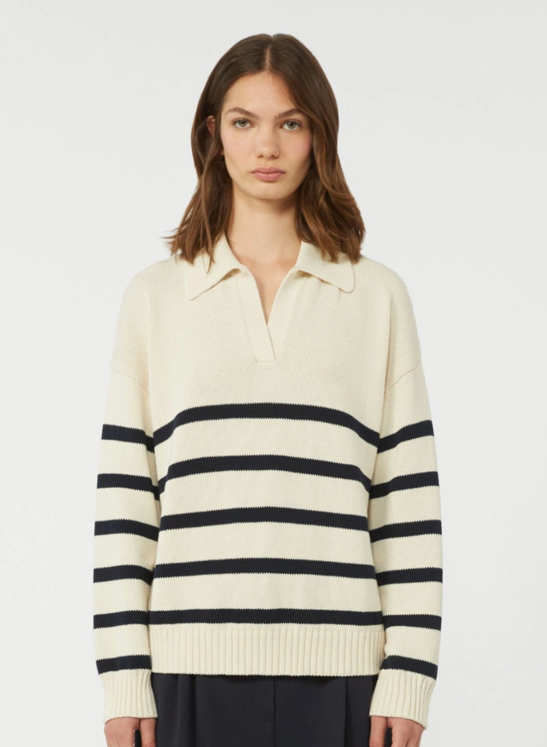Weekend Max Mara > Panfilo Sweater Navy Stripe