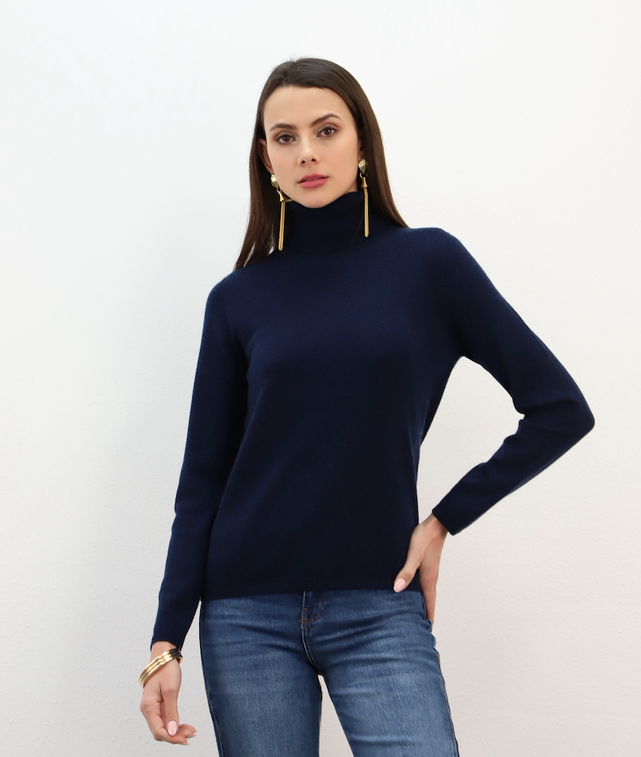 Esthème Cashmere | F01H  Cashmere Fitted Turtleneck
