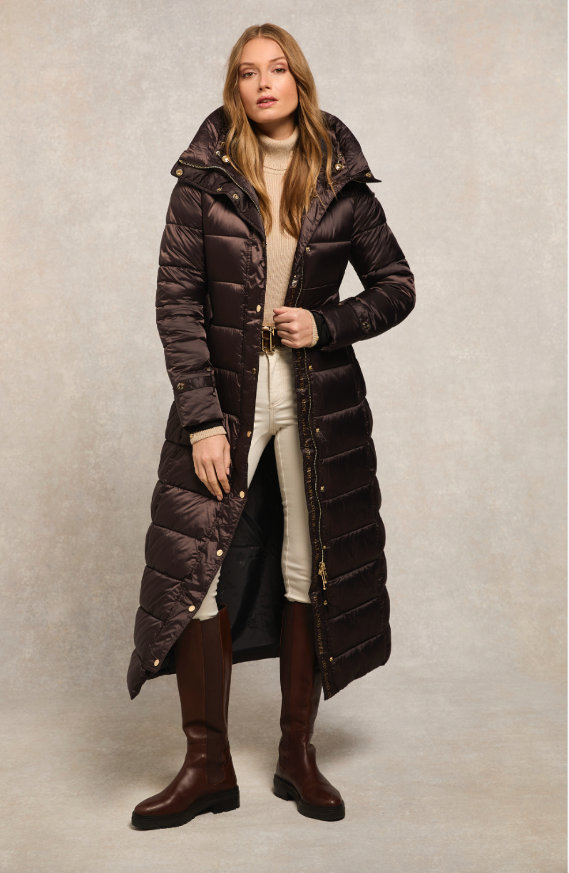 Holland Cooper | Arosa Coat Heraldic Chocolate