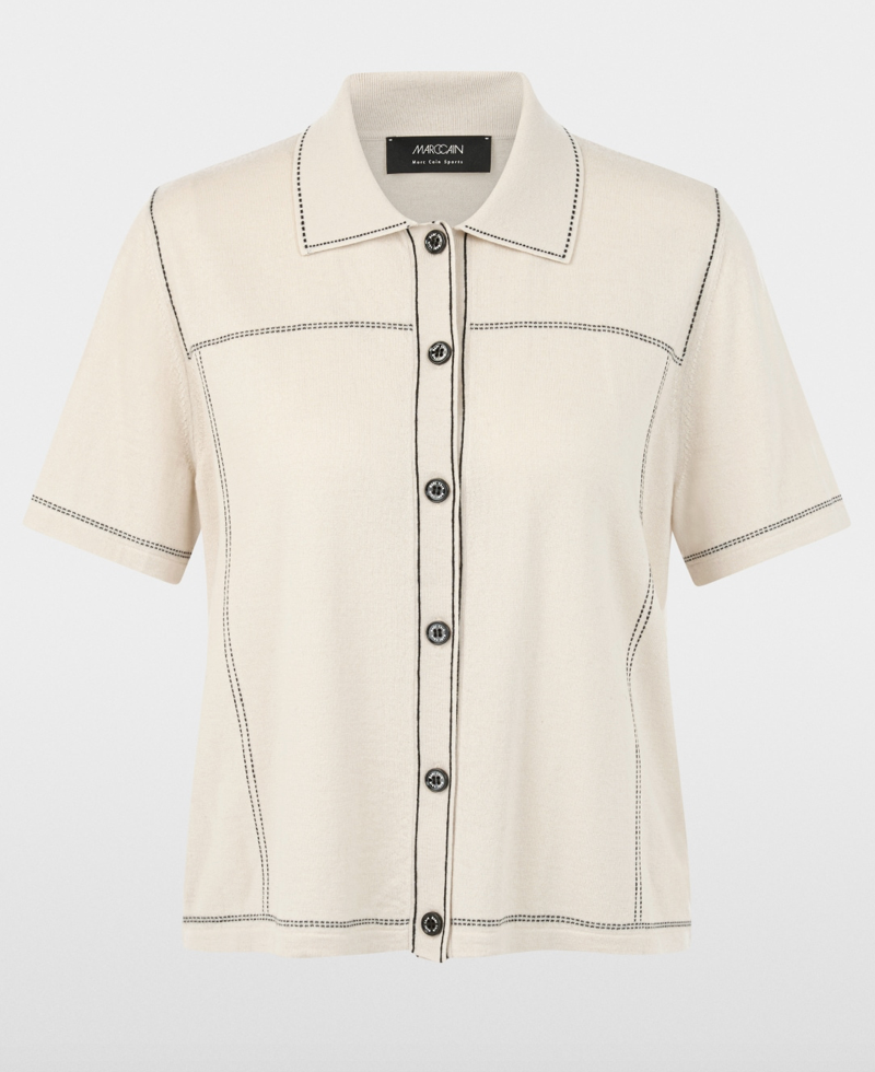 Marc Cain | BS 53.09 M80 Polo Shirt Smoke
