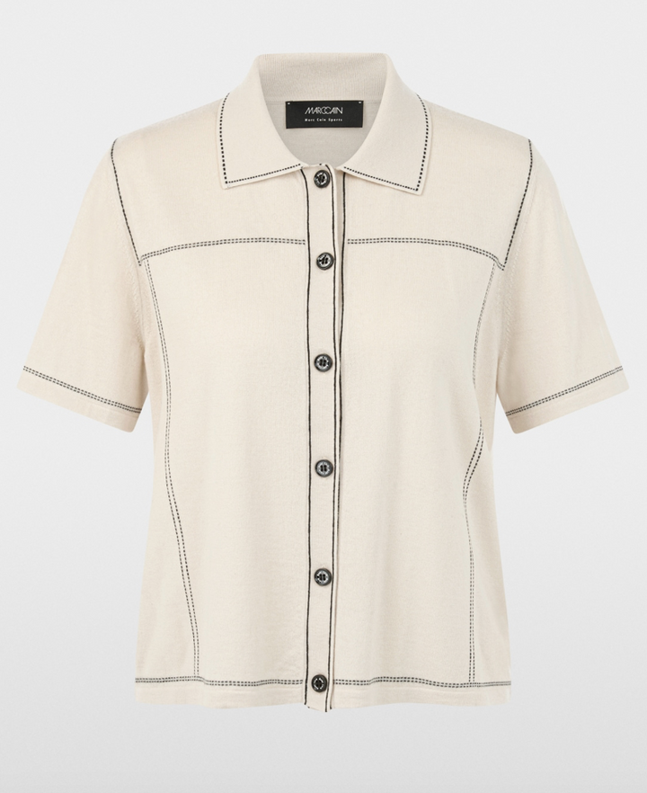 Marc Cain | BS 53.09 M80 Polo Shirt Smoke