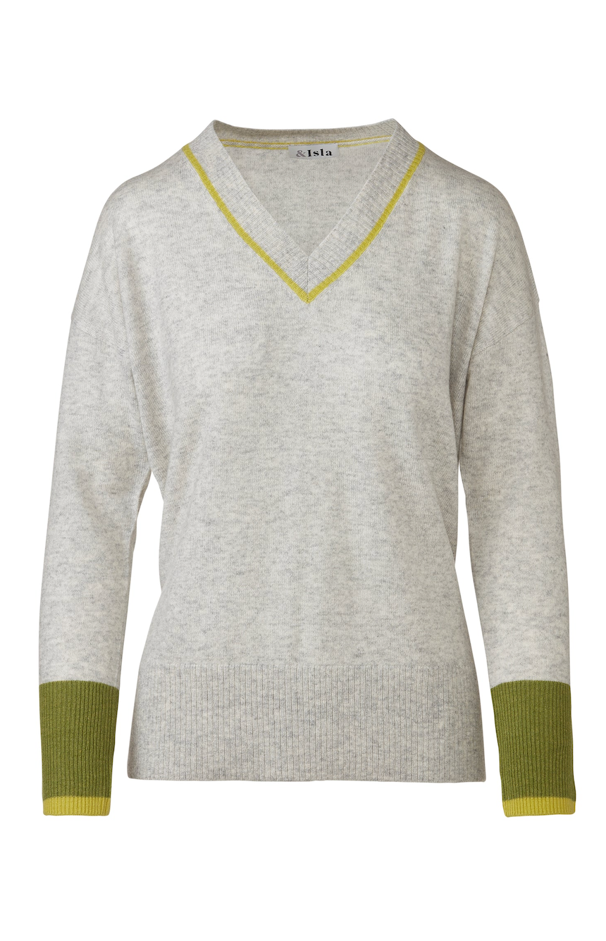 &amp;Isla | Colour Tipped Knit Frost