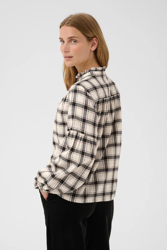 Part Two | Samilla Shirt Navy &amp; Mole Check