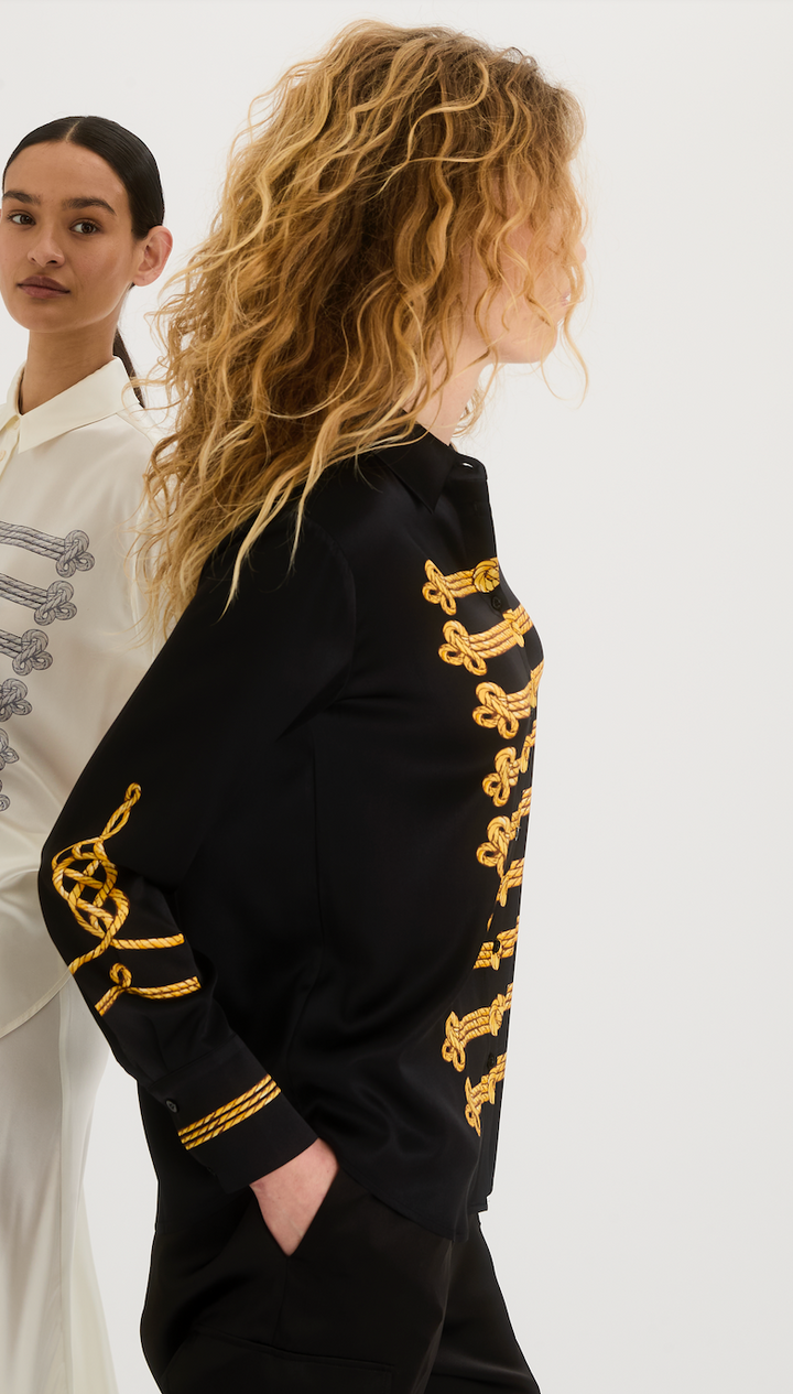 Charlotte Sparre | 3628 Silk Shirt Gold