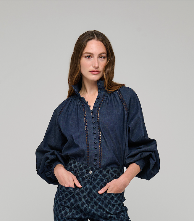 Dea Kudibal | Monia Blouse Chambray Blue