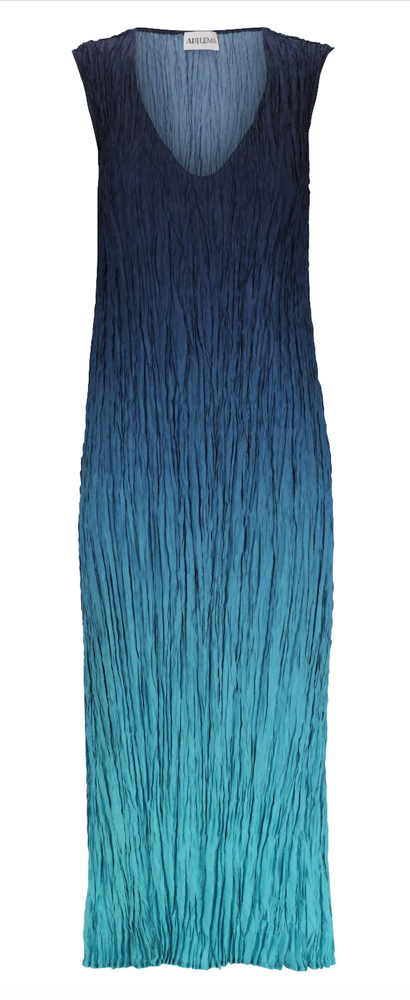 Alquema | Havana Coat / Havana Dress Twilight Blue To Peacock