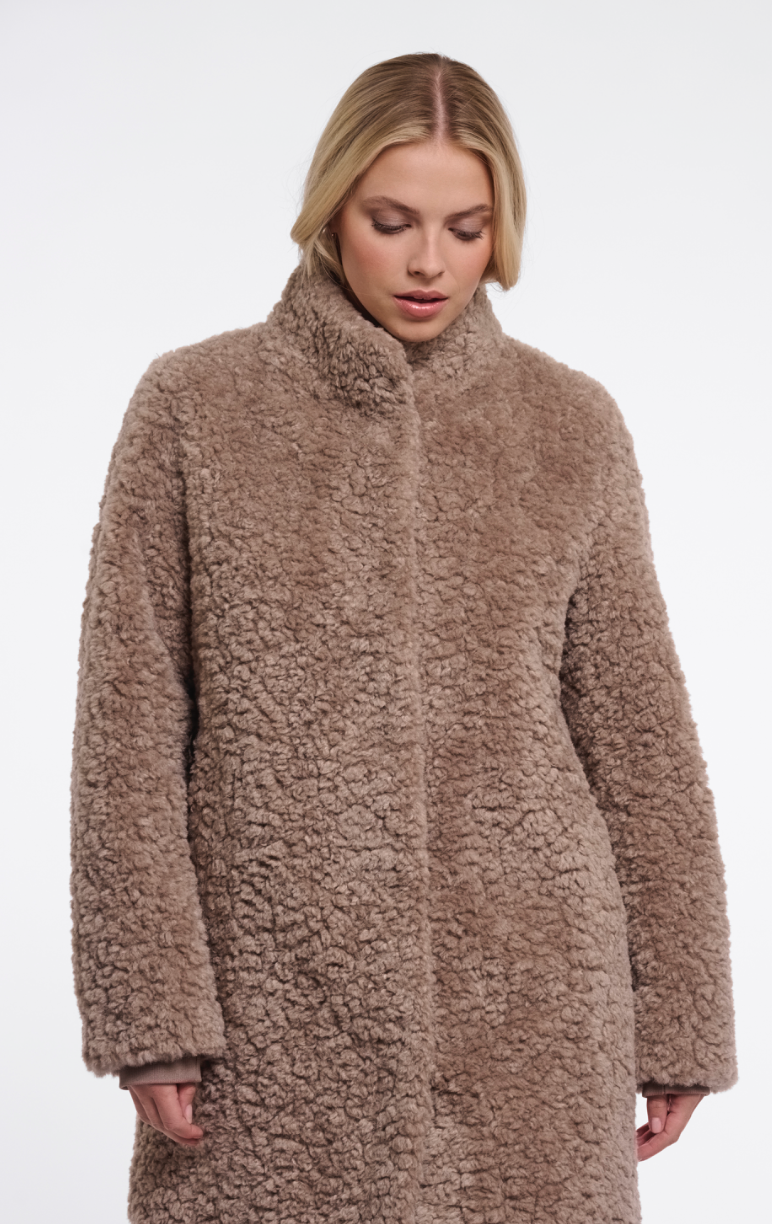 Rino &amp; Pelle | Lexis faux fur coat Mocha Latte