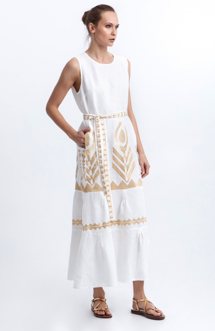 Greek Archaic > 2133168 Dress wht/gld