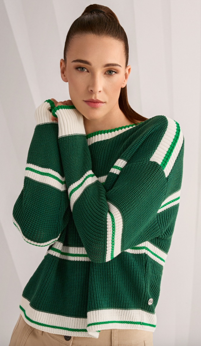 Marc Cain > AS 41.11 M19 Sweater Dk Jade Green