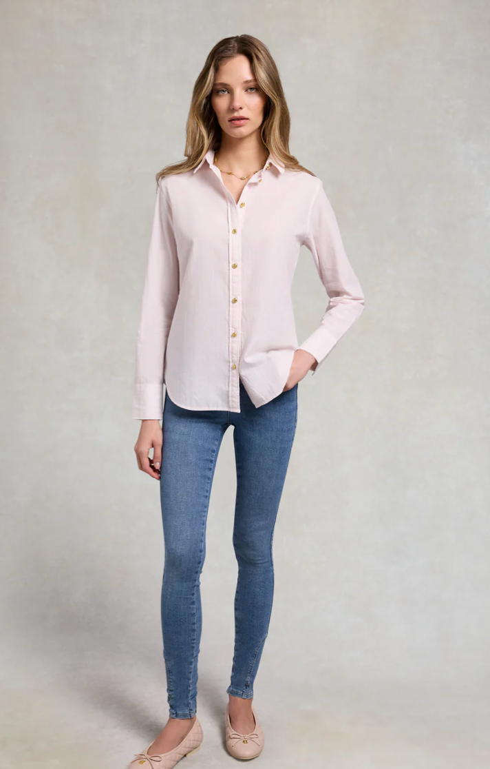 Holland Cooper >  Classic Fit Shirt Pink Stripe