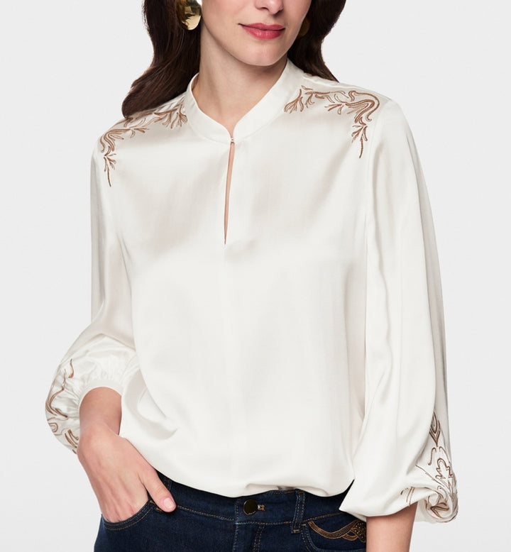 Marc Cain > AC 51.13 W25 Blouse Off White