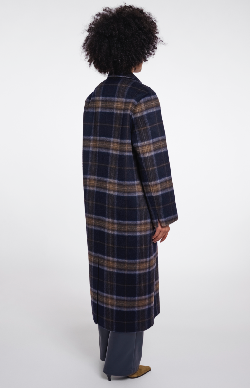 Rino &amp; Pelle | Adria reversible coat Dark Navy Check