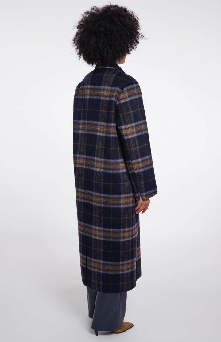 Rino &amp; Pelle | Adria reversible coat Dark Navy Check