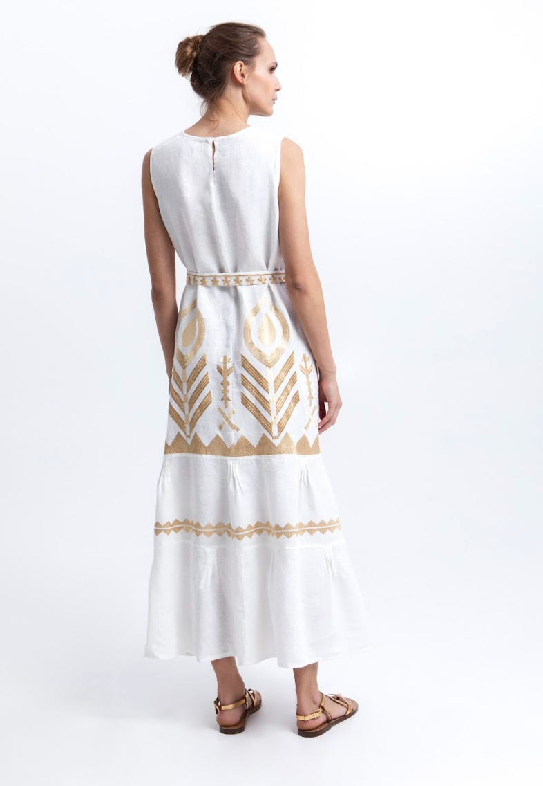 Greek Archaic > 2133168 Dress wht/gld