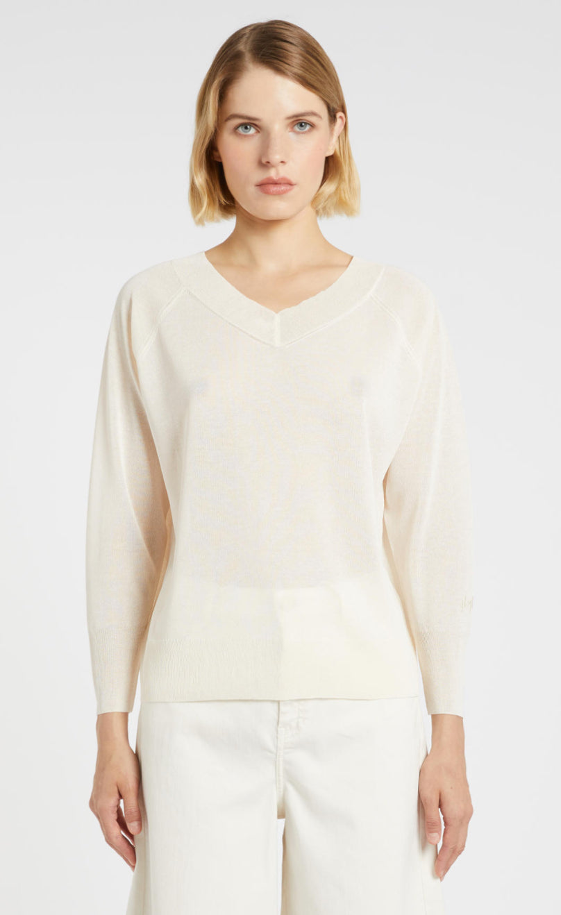 Marella > Tubo Sweater Wool White